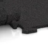 Großaufnahme vom Verbindungssystem von WARCO-Boden 0176 - Treppenbelag im Farbdesign Anthrazit. Abmessungen 500 x 500 x 18 mm.