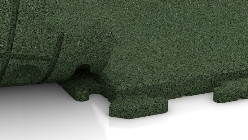 Verdeckte Puzzle-Verbindung mit runder Fase