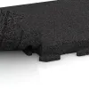 Großaufnahme vom Verbindungssystem von WARCO-Boden 1478 - Gehwegplatte im Farbdesign Anthrazit. Abmessungen 500 x 500 x 50 mm.
