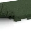 Großaufnahme vom Verbindungssystem von WARCO-Boden 1480 - Gehwegplatte im Farbdesign Grasgrün. Abmessungen 500 x 500 x 50 mm.