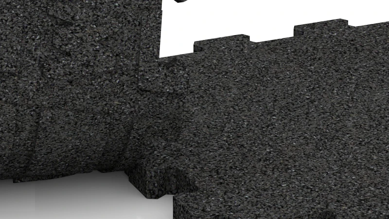 Ausgeschnittene Puzzleverbindung ohne Fase