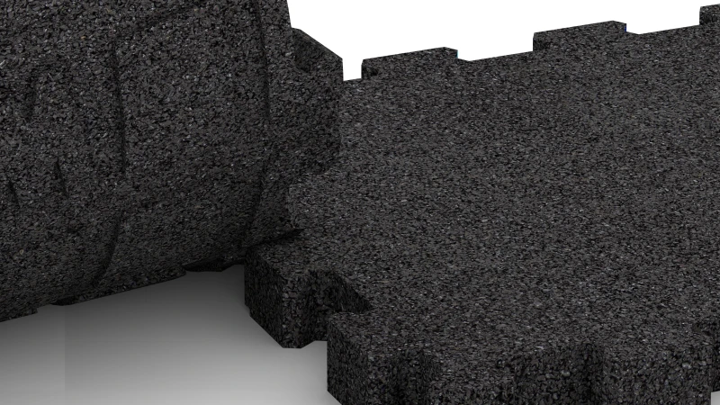 Ausgeschnittene Puzzleverbindung ohne Fase