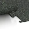 Großaufnahme vom Verbindungssystem von WARCO-Boden 3755 - Fitness Performance Elite Trainingsboden im Farbdesign Leicht Grün Gesprenkelt. Abmessungen 1000 x 1000 x 10 mm.