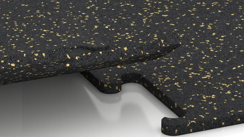 Ausgeschnittene Puzzleverbindung ohne Fase