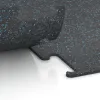 Großaufnahme vom Verbindungssystem von WARCO-Boden 3766 - Fitness Performance Elite Trainingsboden im Farbdesign Leicht Blau Gesprenkelt. Abmessungen 500 x 500 x 10 mm.
