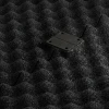 Großaufnahme vom Verbindungssystem von WARCO-Boden 3783 - Fitness Performance Impact Trainingsboden im Farbdesign Anthrazit. Abmessungen 100 × 100 × 2 cm.