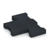 Großaufnahme vom Verbindungssystem von WARCO-Boden 6378 - Pflasterstein im Farbdesign Schiefergrau. Abmessungen 20 × 16,5 × 4,3 cm | 0,0278 m².