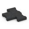 Großaufnahme vom Verbindungssystem von WARCO-Boden 7068 - Pflasterstein im Farbdesign Anthrazit. Abmessungen 20 x 16,5 x 4,5 cm | 0,0278 m².
