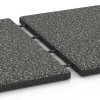 Großaufnahme vom Verbindungssystem von WARCO-Boden 6354 - Terrassenplatte Classic im Farbdesign Dunkelgrauer Granit. Abmessungen 50 x 50 x 3 cm.