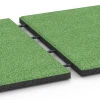 Großaufnahme vom Verbindungssystem von WARCO-Boden 6289 - Fallschutzplatten im Farbdesign Lindgrün. Abmessungen 50 x 50 x 3 cm | 0,25 m².