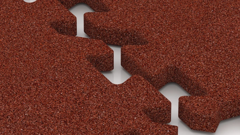 Puzzleverbindung mit leicht gerundeter Fase