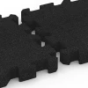 Großaufnahme vom Verbindungssystem von WARCO-Boden 6405 - Fallschutzplatte – 220 cm im Farbdesign Anthrazit. Abmessungen 50 x 50 x 6 cm | 0,25 m².
