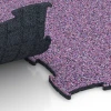 Großaufnahme vom Verbindungssystem von WARCO-Boden 6837 - Fitness Active Floor System im Farbdesign Lavendel. Abmessungen 97,1 x 97,1 × 1,8 cm.