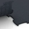 Großaufnahme vom Verbindungssystem von WARCO-Boden 6968 - Fitness Premium Boden Plus im Farbdesign Anthrazit. Abmessungen 99 x 99 x 1,8 cm.