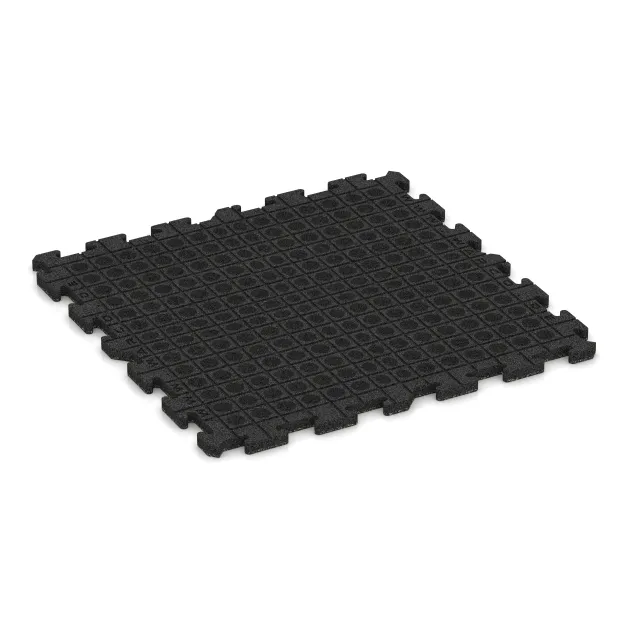 Aufsicht auf die Unterseite, also die Bodenseite von WARCO-Formteil 3282 - Hunde-Sportboden HD im Format 1000 x 1000 x 30 mm.