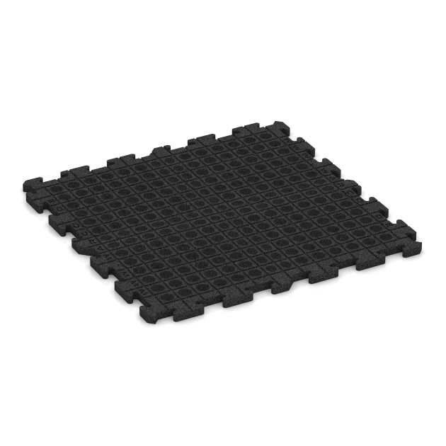 Aufsicht auf die Unterseite, also die Bodenseite von WARCO-Formteil 3324 - Spiel-Bodenbelag im Format 1000 x 1000 x 30 mm.