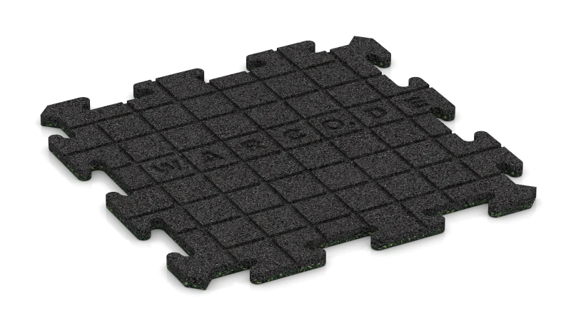 Entwässerungsrillen in quadratischer Anordnung - 4 mm tief