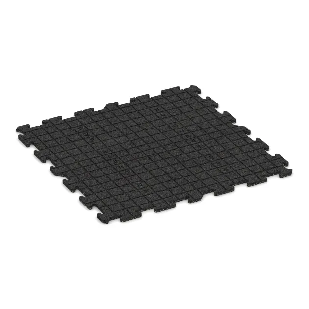 Aufsicht auf die Unterseite, also die Bodenseite von WARCO-Formteil 5945 - Indoor-Klickfliese im Format 1000 x 1000 x 18 mm.