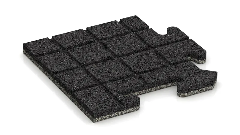 Entwässerungsrillen in quadratischer Anordnung - 4 mm tief