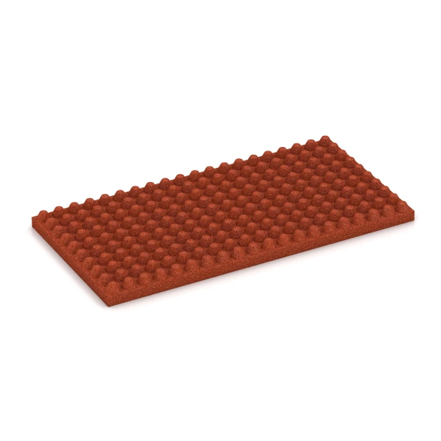 Aufsicht auf die Unterseite, also die Bodenseite von WARCO-Formteil 3644 - Stallmatte Luxus im Format 1000 x 500 x 55 mm.