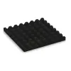 Aufsicht auf die Unterseite, also die Bodenseite von WARCO-Formteil 0616 - Wandschutzplatte im Format 500 x 500 x 40 mm.