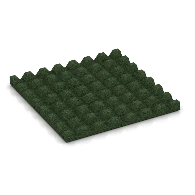 Aufsicht auf die Unterseite, also die Bodenseite von WARCO-Formteil 0618 - Wandschutzplatte im Format 500 x 500 x 40 mm.