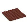 Aufsicht auf die Unterseite, also die Bodenseite von WARCO-Formteil 0569 - Wandschutzplatte im Format 500 x 500 x 30 mm.