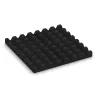 Aufsicht auf die Unterseite, also die Bodenseite von WARCO-Formteil 0654 - Wandschutzplatte im Format 500 x 500 x 45 mm.