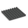 Aufsicht auf die Unterseite, also die Bodenseite von WARCO-Formteil 0657 - Wandschutzplatte im Format 500 x 500 x 45 mm.