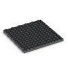 Aufsicht auf die Unterseite, also die Bodenseite von WARCO-Formteil 6330 - Blockmuster – Klickfliese im Format 38,5 x 38,5 x 2 cm.