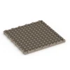 Aufsicht auf die Unterseite, also die Bodenseite von WARCO-Formteil 6238 - Tafelmuster – Klickfliese im Format 38,5 x 38,5 x 2 cm.