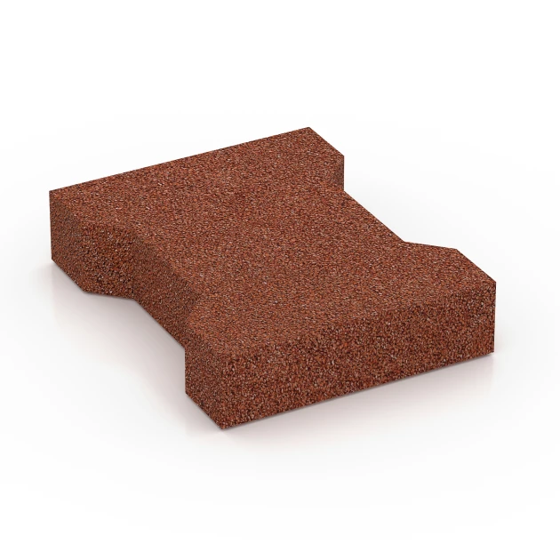 Aufsicht auf die Unterseite, also die Bodenseite von WARCO-Formteil 7069 - Pflasterstein im Format 20 x 16,5 x 4,5 cm | 0,0278 m².