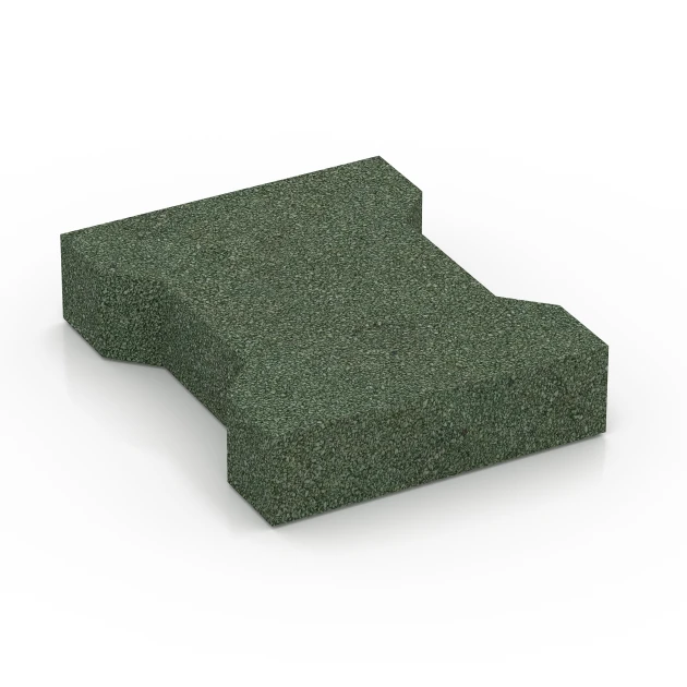 Aufsicht auf die Unterseite, also die Bodenseite von WARCO-Formteil 7070 - Pflasterstein im Format 20 x 16,5 x 4,5 cm | 0,0278 m².