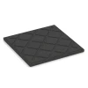 Aufsicht auf die Unterseite, also die Bodenseite von WARCO-Formteil 6415 - Fallschutzmatte EPDM – 90 cm im Format 50 x 50 x 3 cm | 0,25 m².