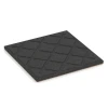 Aufsicht auf die Unterseite, also die Bodenseite von WARCO-Formteil 6416 - Fallschutzmatte EPDM – 90 cm im Format 50 x 50 x 3 cm | 0,25 m².
