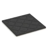 Aufsicht auf die Unterseite, also die Bodenseite von WARCO-Formteil 6419 - Fallschutzmatte EPDM – 90 cm im Format 50 x 50 x 3 cm | 0,25 m².