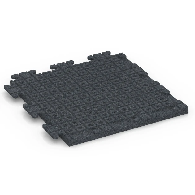 Aufsicht auf die Unterseite, also die Bodenseite von WARCO-Formteil 7055 - Terrassenplatte Linea im Format 50 x 50 x 3 cm | 0,25 m².