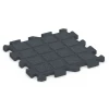 Aufsicht auf die Unterseite, also die Bodenseite von WARCO-Formteil 6992 - Fitness Bodenschutzmatte im Format 50 x 50 x 3 cm | 0,25 m².