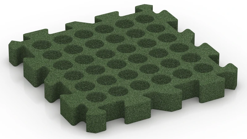 Drainagekanäle in quadratischer Anordnung