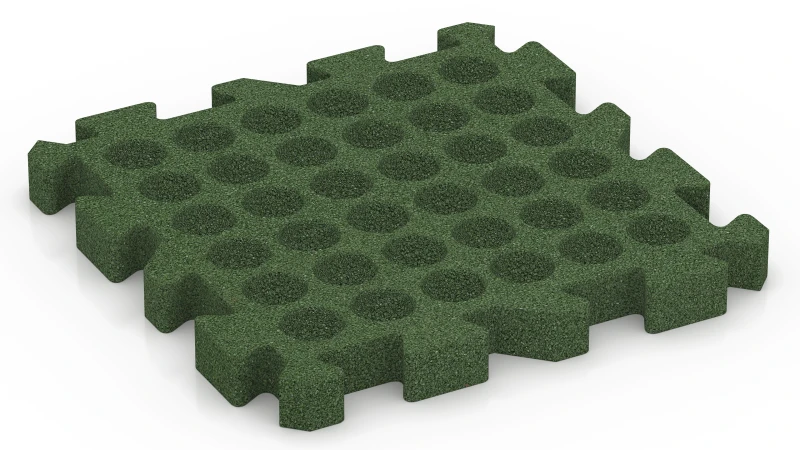 Drainagekanäle in quadratischer Anordnung