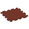 Aufsicht auf die Unterseite, also die Bodenseite von WARCO-Formteil 6313 - Fallschutz-Puzzlematte im Format 50 x 50 x 2 cm | 0,25 m².
