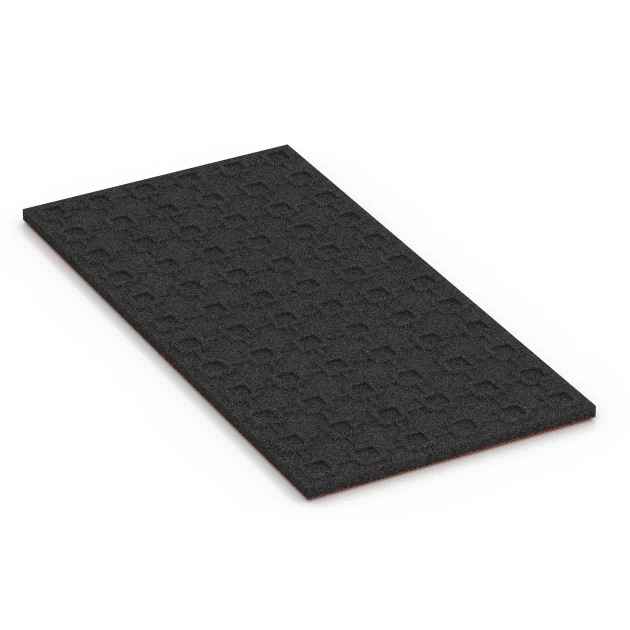Aufsicht auf die Unterseite, also die Bodenseite von WARCO-Formteil 6382 - Stallmatte im Format 100 x 50 x 3 cm | 0,50 m².