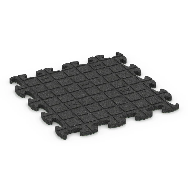 Aufsicht auf die Unterseite, also die Bodenseite von WARCO-Formteil 6825 - Fitness Active Floor System im Format 44,6 x 44,6 x 1,8 cm.