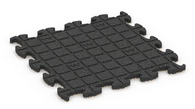 Quadratische Auflagepads mit breiten, flachen Drainagekanälen