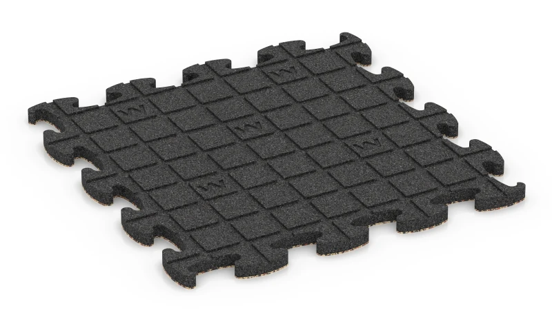 Quadratische Auflagepads mit breiten, flachen Drainagekanälen