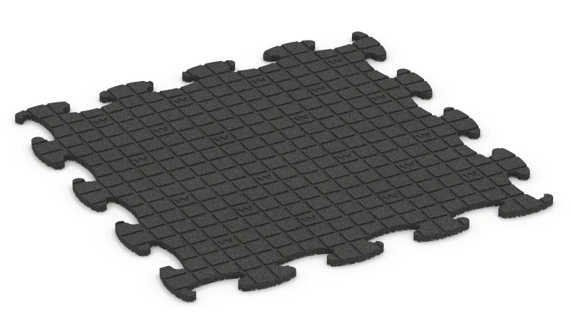 Quadratische Auflagepads mit breiten, flachen Drainagekanälen