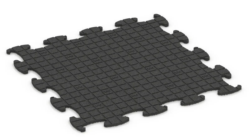 Quadratische Auflagepads mit breiten, flachen Drainagekanälen