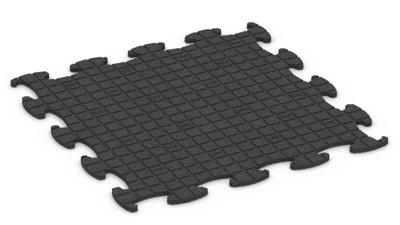 Quadratische Auflagepads mit breiten, flachen Drainagekanälen