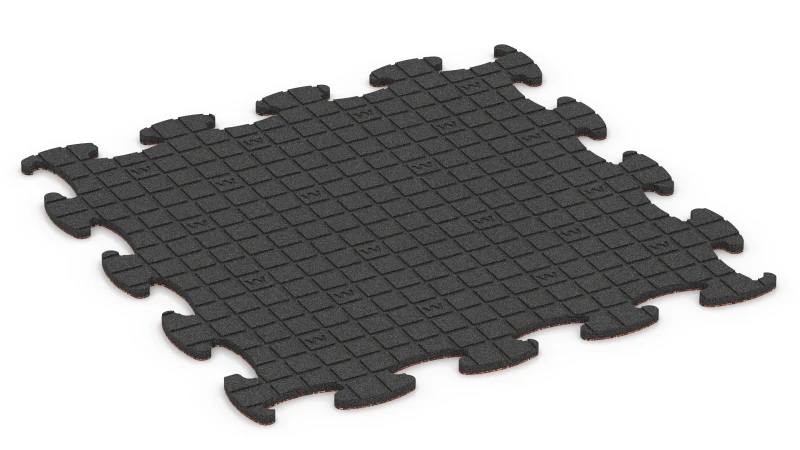 Quadratische Auflagepads mit breiten, flachen Drainagekanälen