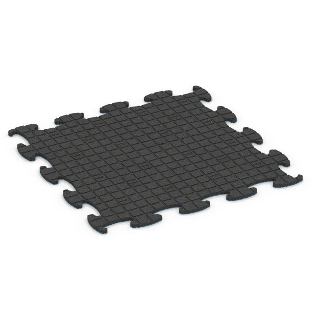 Aufsicht auf die Unterseite, also die Bodenseite von WARCO-Formteil 6839 - Fitness Active Floor System im Format 97,1 x 97,1 × 1,8 cm.